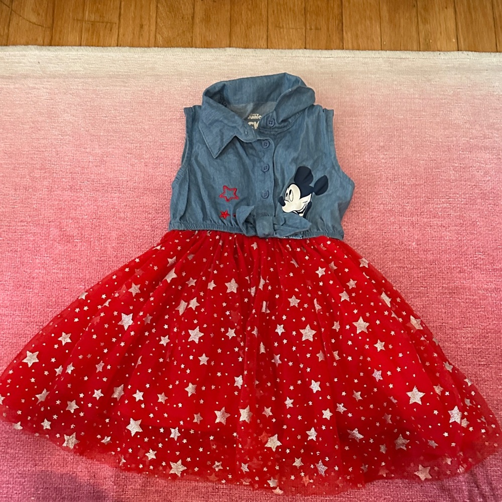 Disney Blue and Red Mickey Mouse Dress